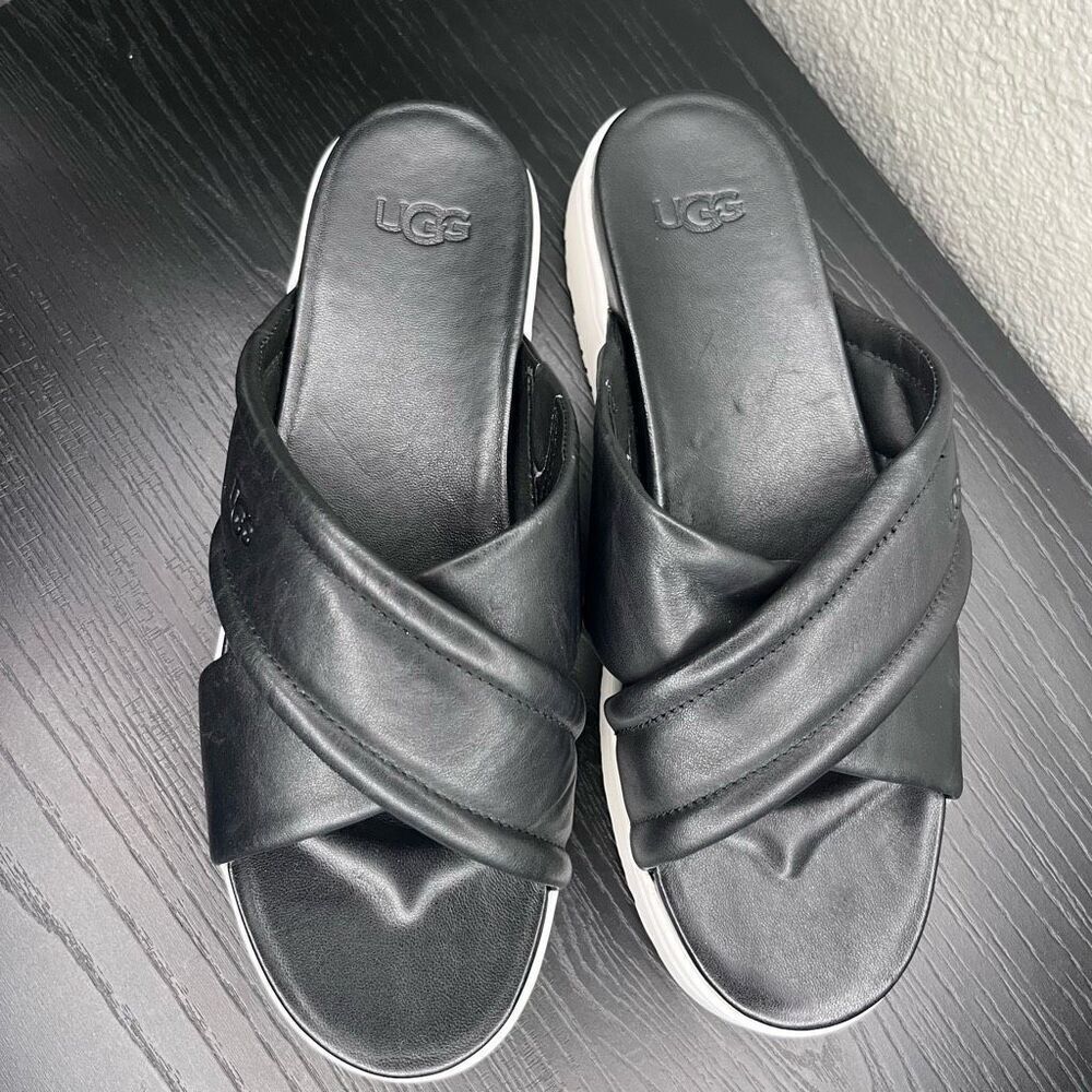 Ugg Zayne Platform Slides Size 10 - image 2